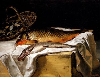 弗雷德裡尅 巴齊耶 Still Life With Fish